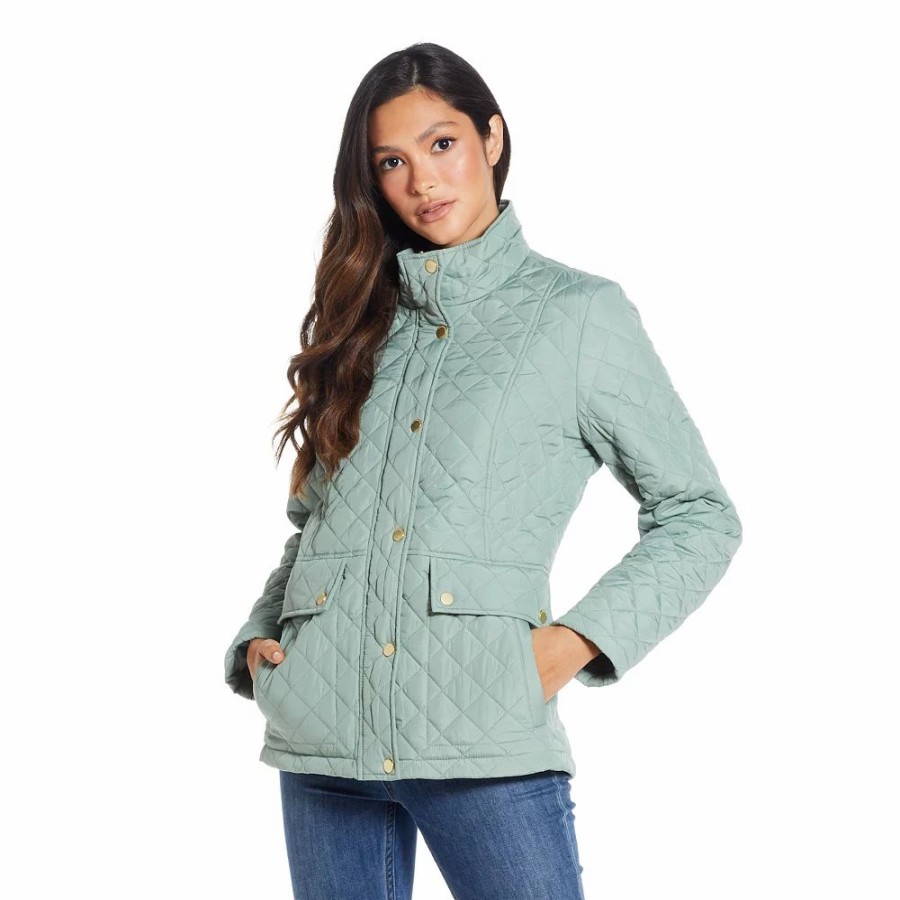 Clothing * | Women'S Weathercast Modern Quilted Barn Jacket