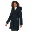 Clothing * | Women'S Cuddl Duds Faux-Fur Hood Parka Coat