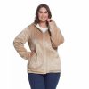 Clothing * | Plus Size Weathercast Cozy Fleece Hoodie Beechwood