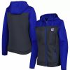 Clothing * | Women'S Antigua Blue/Gray New York Rangers Protect Full-Zip Jacket