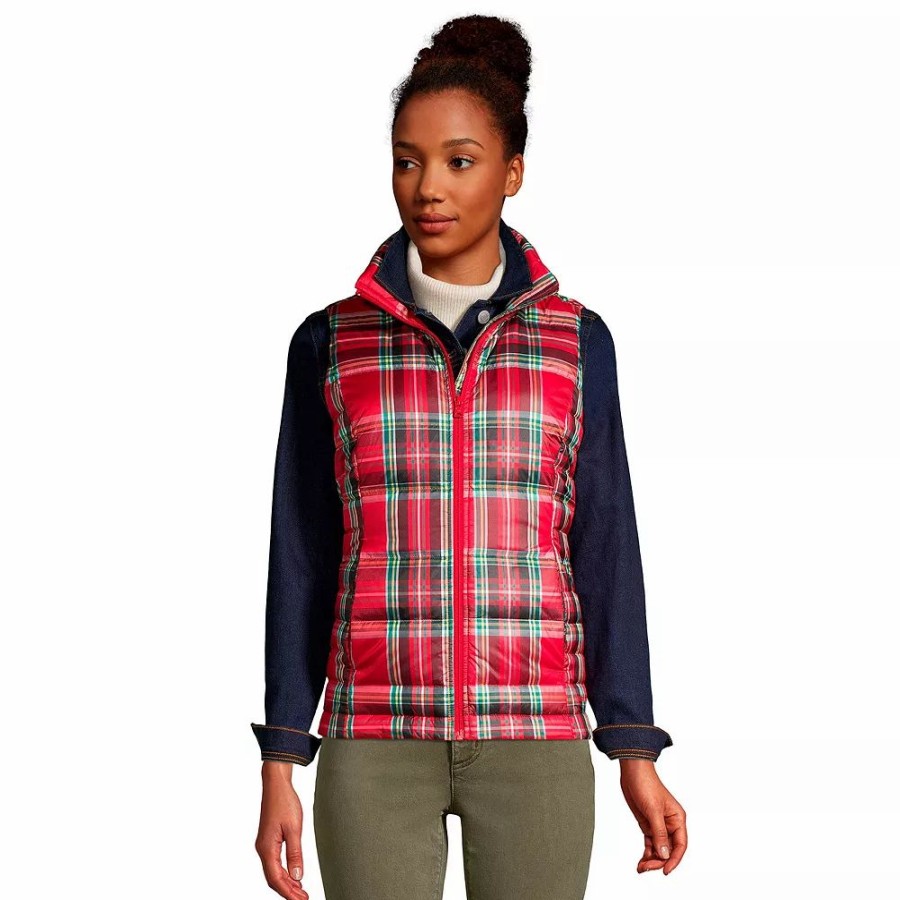 Clothing * | Petite Lands' End Winter Down Puffer Vest