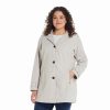 Clothing * | Plus Size Weathercast Water-Resistant Topper Rain Jacket