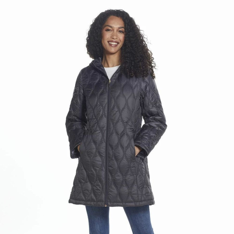 Clothing * | Women'S Gallery Hood Quilted Coat