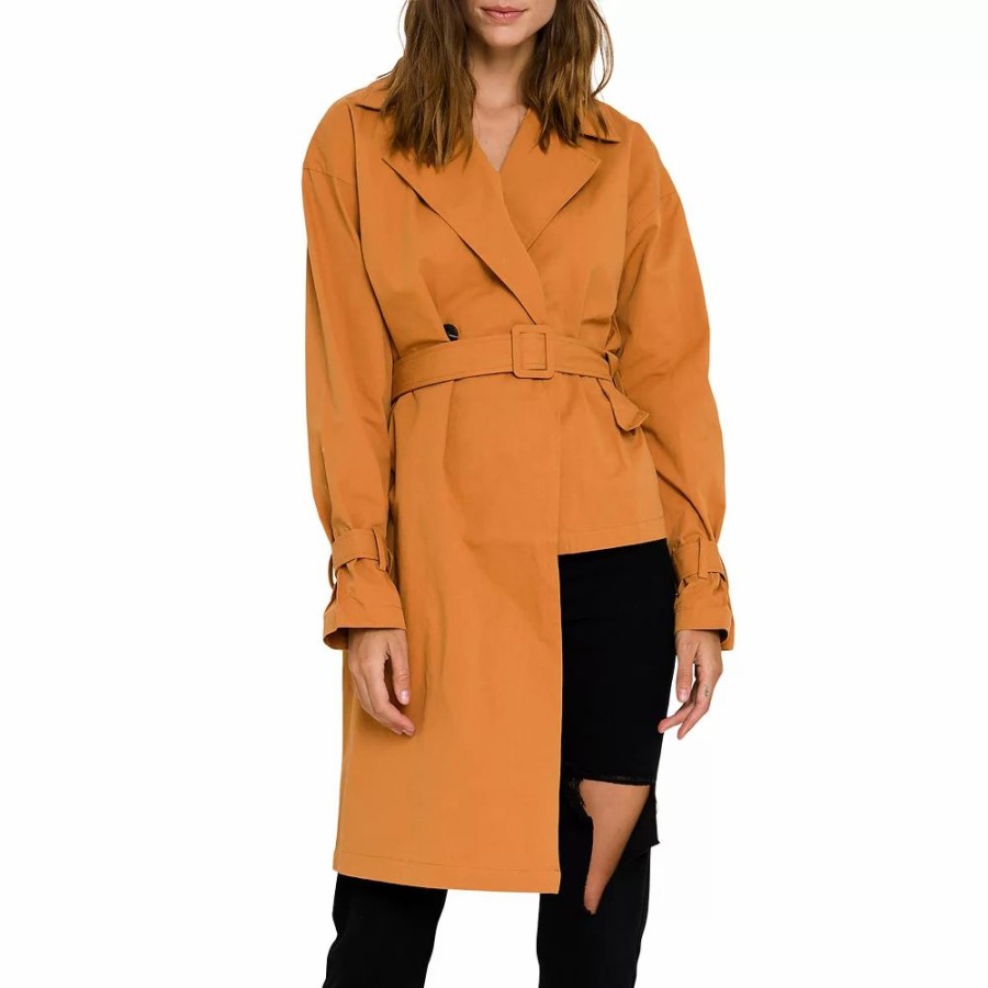 Clothing * | Asymmetric Trench Coat