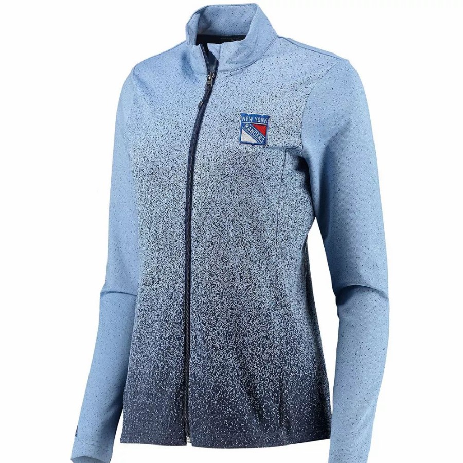 Clothing * | Women'S Antigua Royal/Navy New York Rangers Guide Desert Dry Full-Zip Jacket