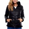 Clothing * | Women'S Be Boundless Hooded Reversible Puffer & Faux-Fur Jacket Black