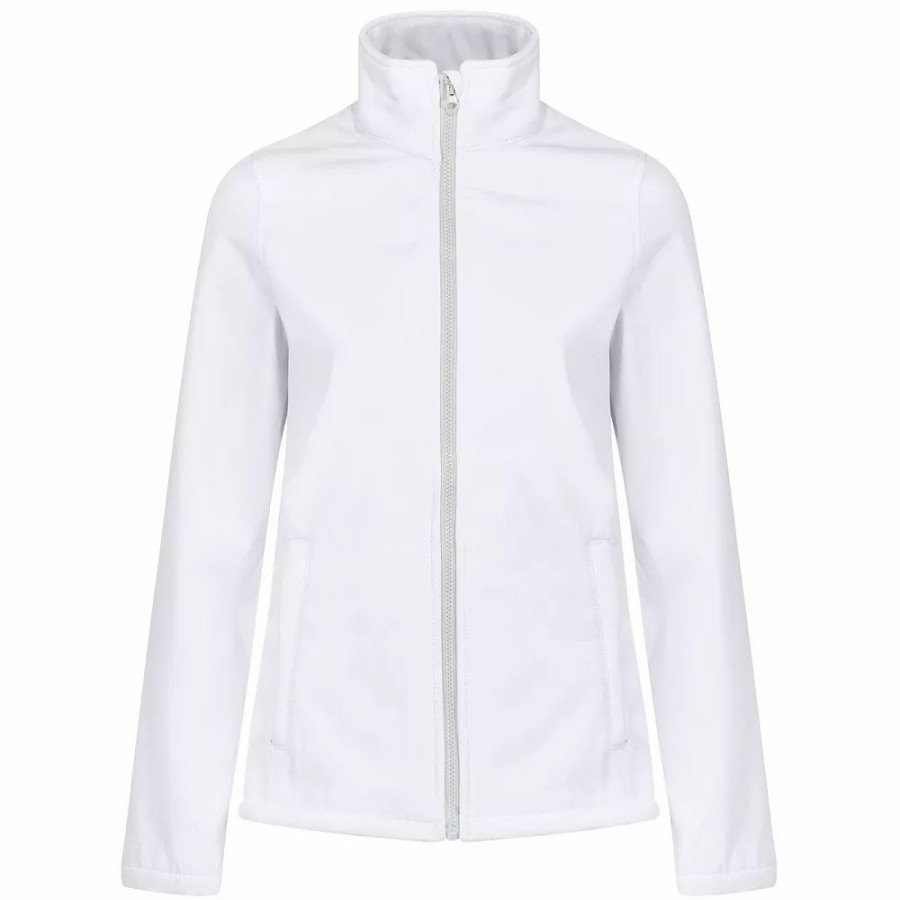 Clothing * | Regatta Womens/Ladies Ablaze Printable Softshell Jacket White And