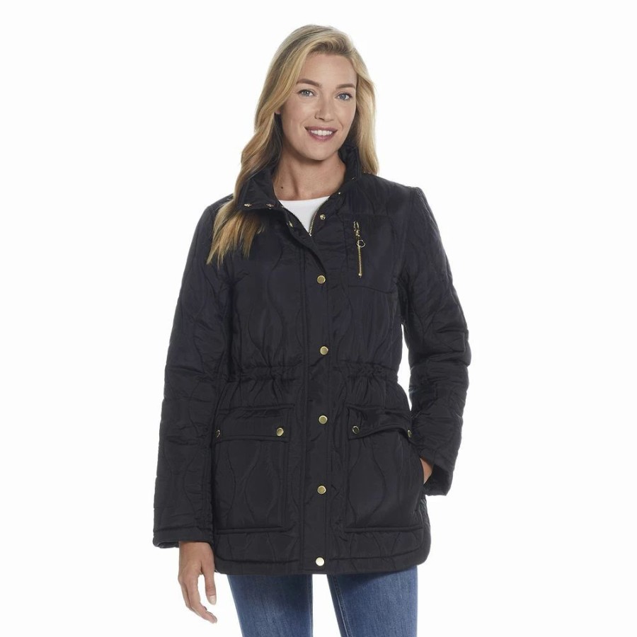 Clothing * | Women'S Weathercast Hooded Quilted Anorak Jacket