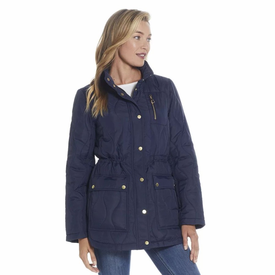 Clothing * | Women'S Weathercast Hooded Quilted Anorak Jacket