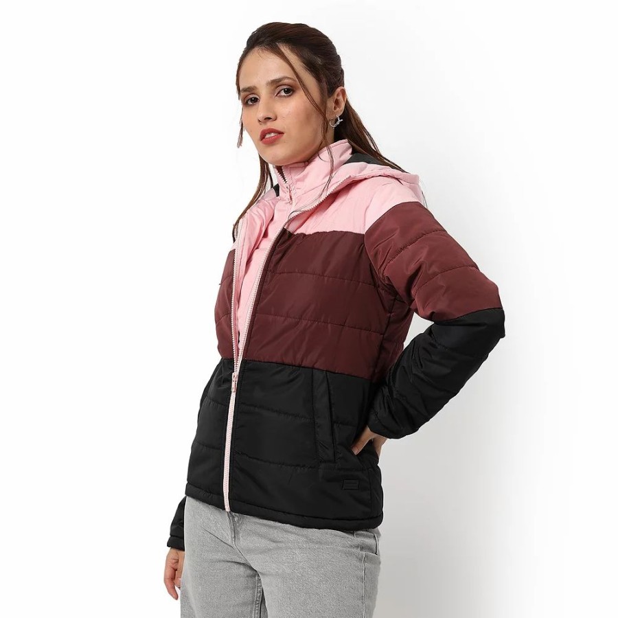 Clothing * | Campus Sutra Women Regular Fit Zipper Jacket