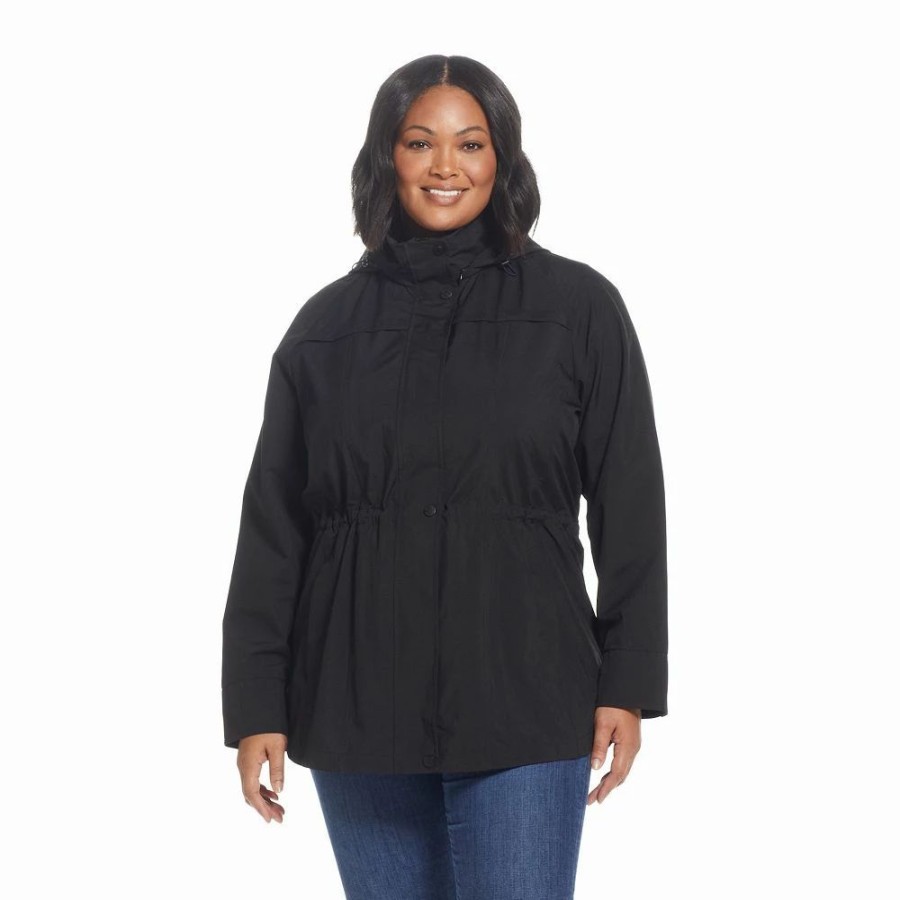 Clothing * | Plus Size Gallery Hooded Packable Jacket