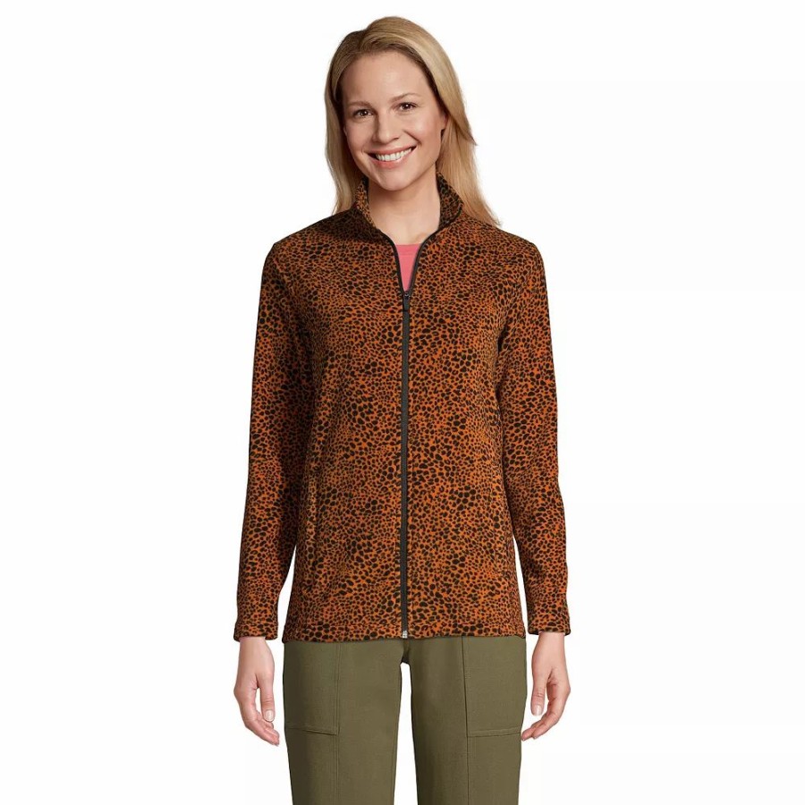 Clothing * | Women'S Lands' End Full-Zip Fleece Jacket