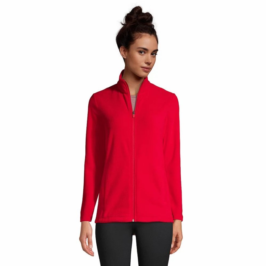 Clothing * | Women'S Lands' End Full-Zip Fleece Jacket