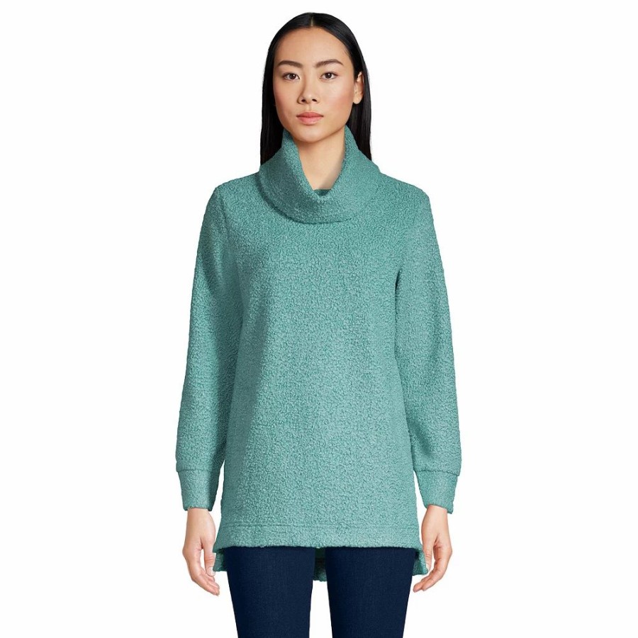 Clothing * | Women'S Lands' End Boucle Fleece Tunic