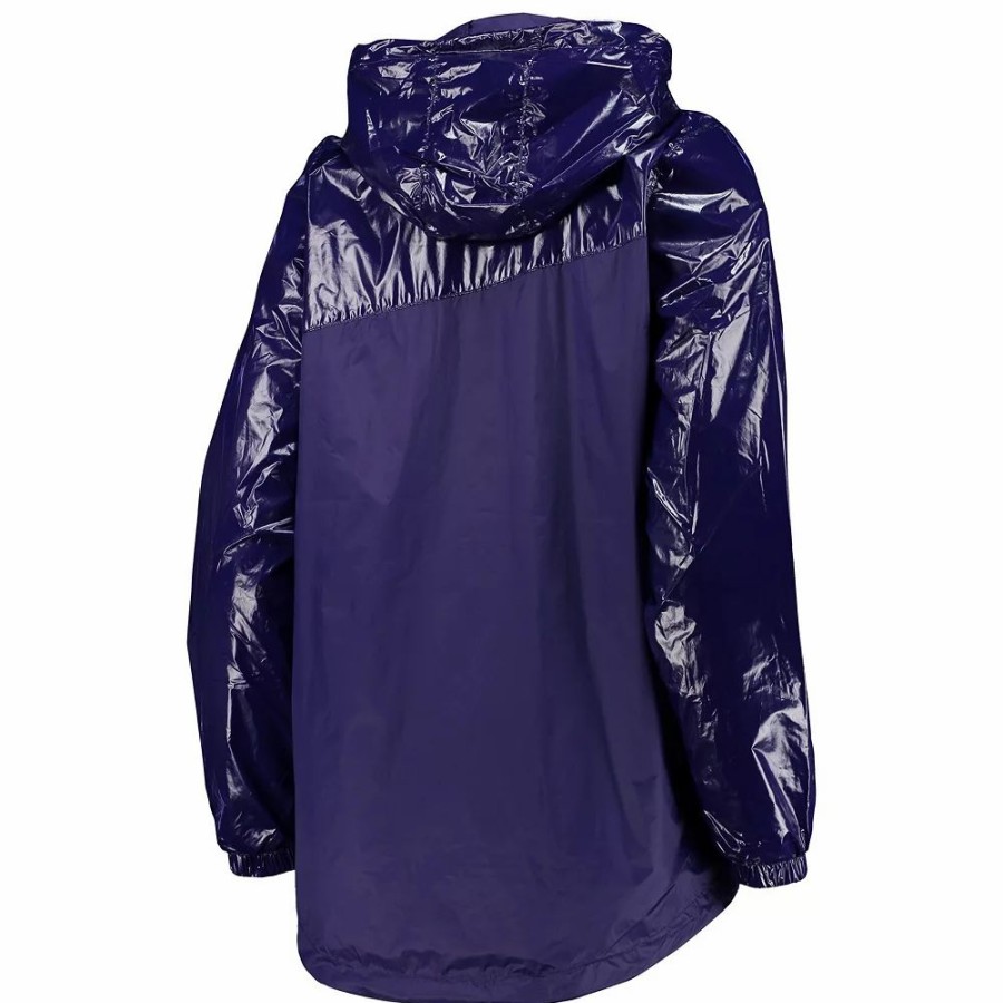 Clothing * | Women'S G-Iii 4Her By Carl Banks Purple Baltimore Ravens Double-Coverage Full-Zip Hoodie Jacket