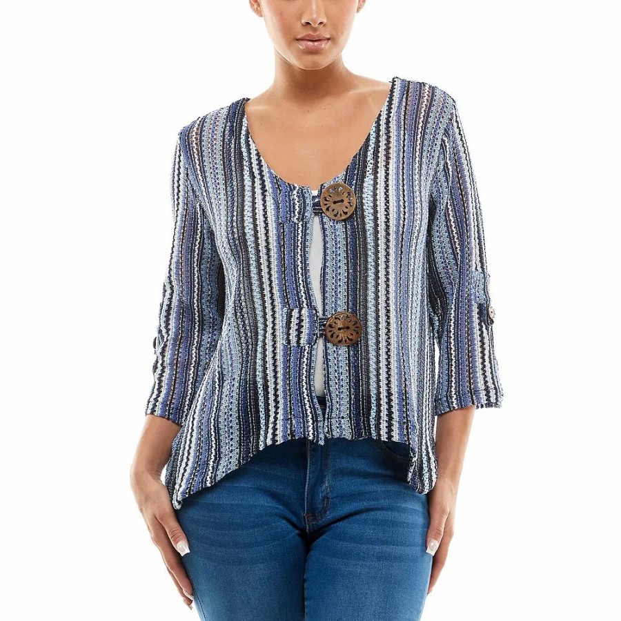 Clothing * | Women'S Nina Leonard Button-Front Bolero