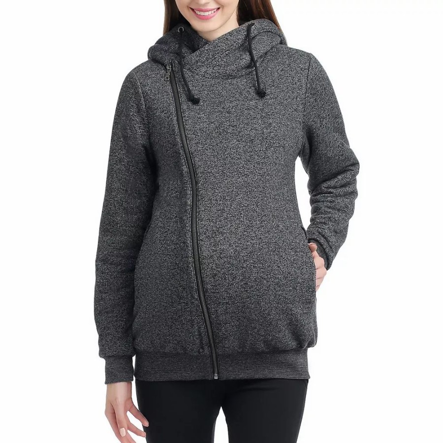 Clothing * | Maternity Pokkori Hooded Sweatshirt Jacket