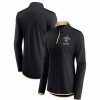 Clothing * | Women'S Fanatics Branded Black New Orleans Saints Worth The Drive Quarter-Zip Top