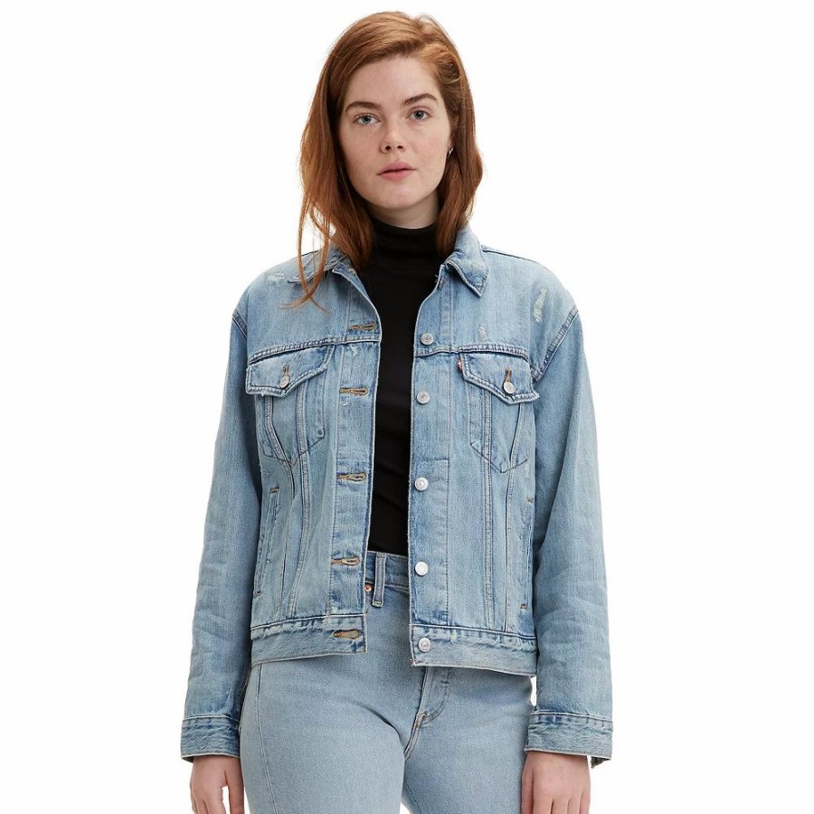 Clothing * | Women'S Levi'S Ex-Boyfriend Trucker Jean Jacket