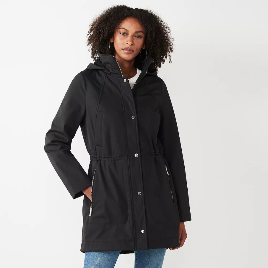 Clothing * | Women'S Nine West Fleece-Lined Soft-Shell Jacket