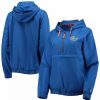 Clothing * | Women'S Colosseum Royal Florida Gators Doodling Packable Anorak Half-Zip Hoodie Jacket