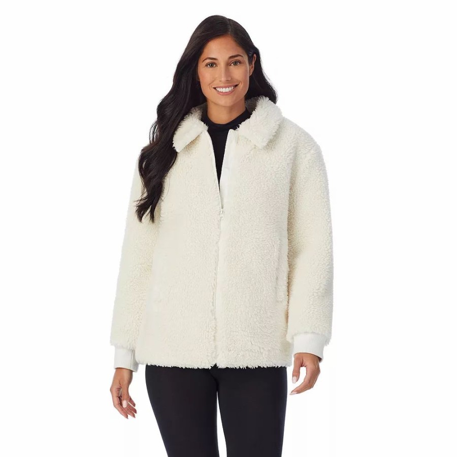 Clothing * | Women'S Cuddl Duds Sherpa Bomber Jacket