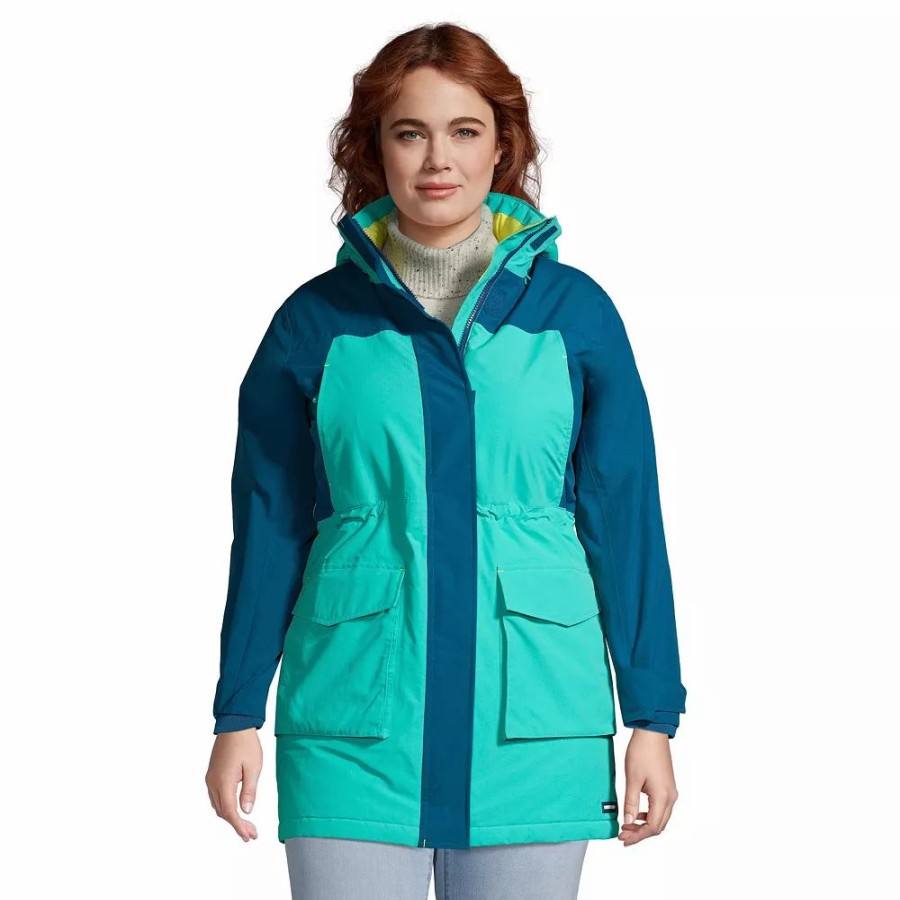 Clothing * | Petite Plus Size Lands' End Squall Insulated Winter Parka