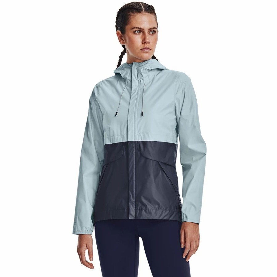 Clothing * | Women'S Under Armour Forefront Hooded Rain Jacket