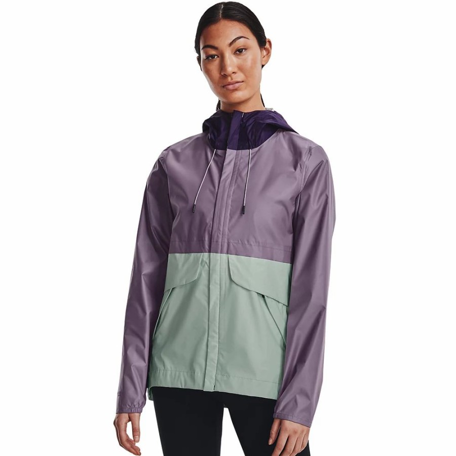 Clothing * | Women'S Under Armour Forefront Hooded Rain Jacket