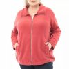 Clothing * | Plus Size Nina Leonard Sherpa Jacket