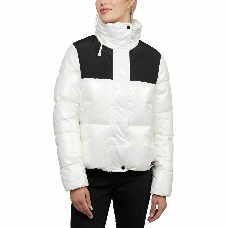 Clothing * | Women'S Kendall & Kylie Topeka Concealed Hood Puffer Coat