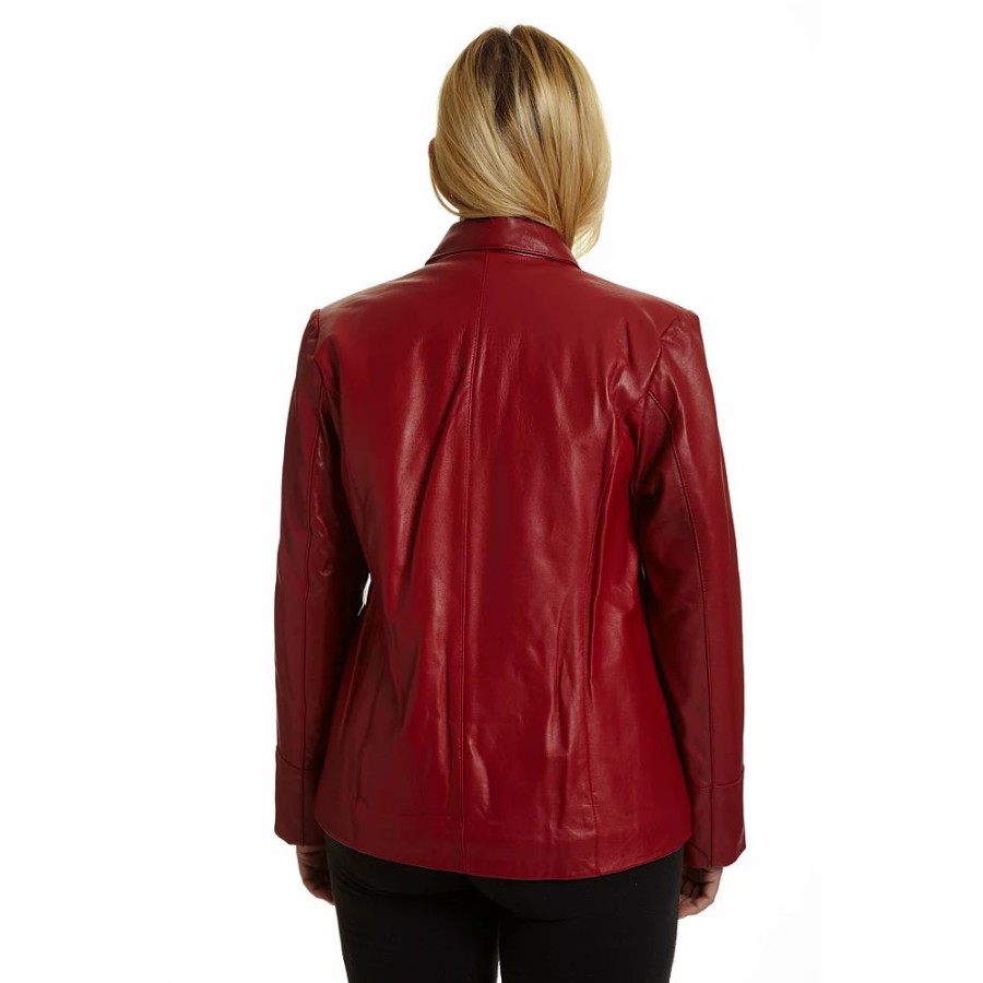 Clothing * | Plus Size Excelled Leather Scuba Jacket Brown