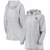 Clothing * | Women'S Columbia Gray Boston Celtics Flashback Full-Zip Jacket