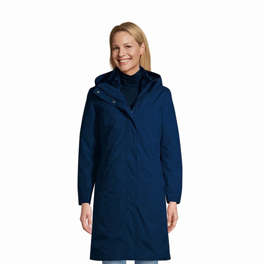 Clothing * | Women'S Lands' End Insulated 3-In-1 Primaloft Parka Jacket