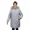 Clothing * | Plus Size London Fog Faux-Fur Hood Puffer Walker Coat Pearl Gray