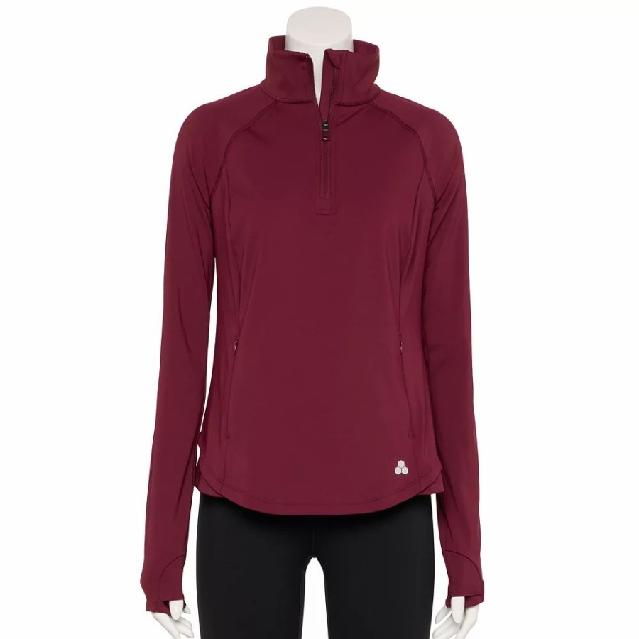 Clothing * | Women'S Tek Gear Quarter-Zip Performance Jacket