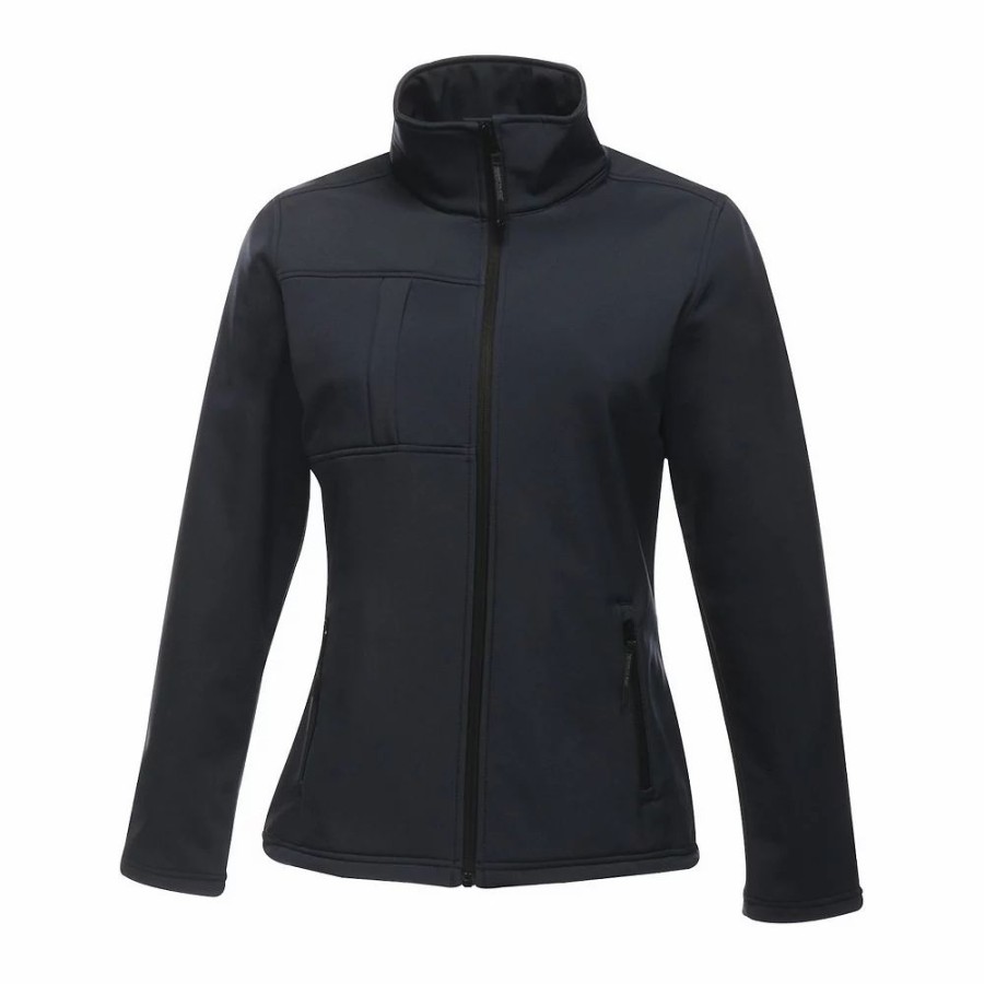 Clothing * | Regatta Professional Womens/Ladies Octagon Ii Waterproof Softshell Jacket Navy And S