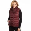 Clothing * | Women'S Excelled Polyester Puffer Vest Red