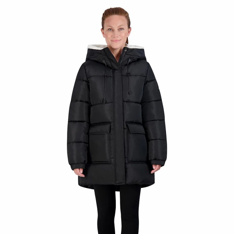 Clothing * | Juniors' Madden Girl Long Puffer Coat