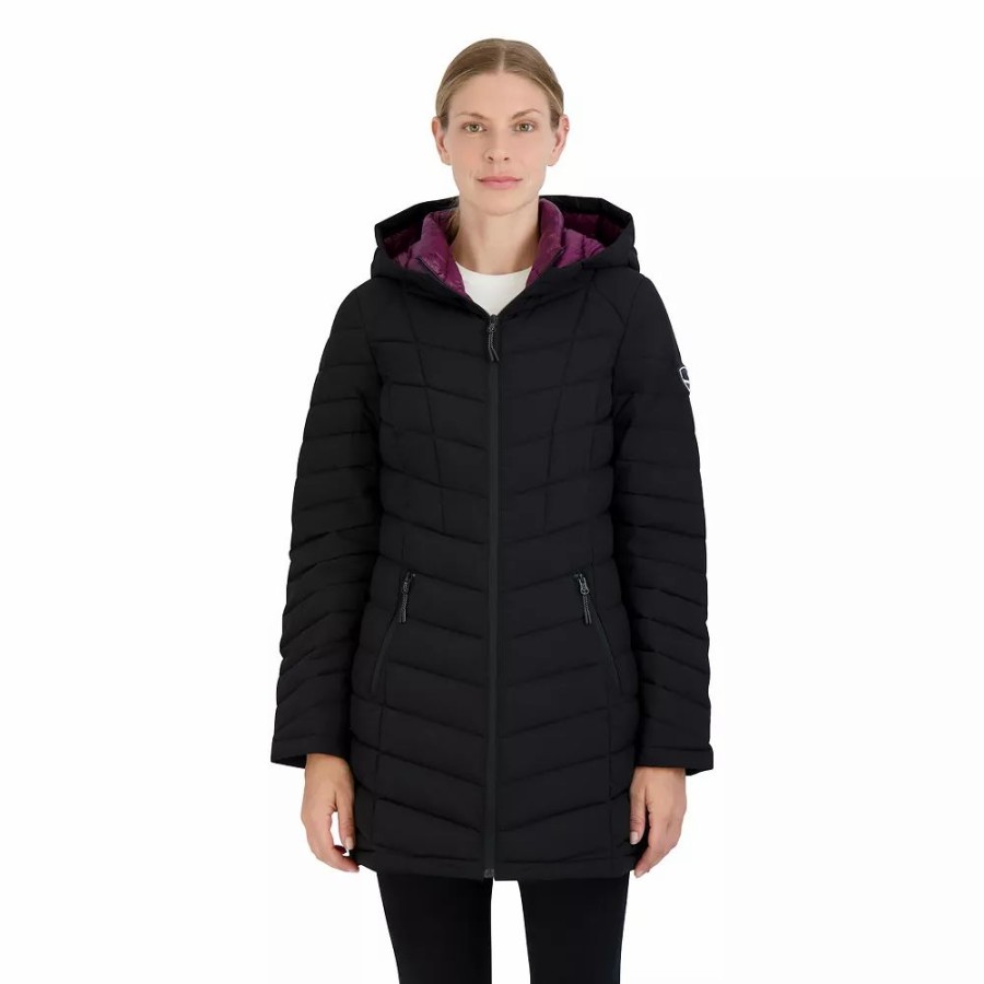 Clothing * | Women'S Halitech Hooded Stretch Puffer Coat