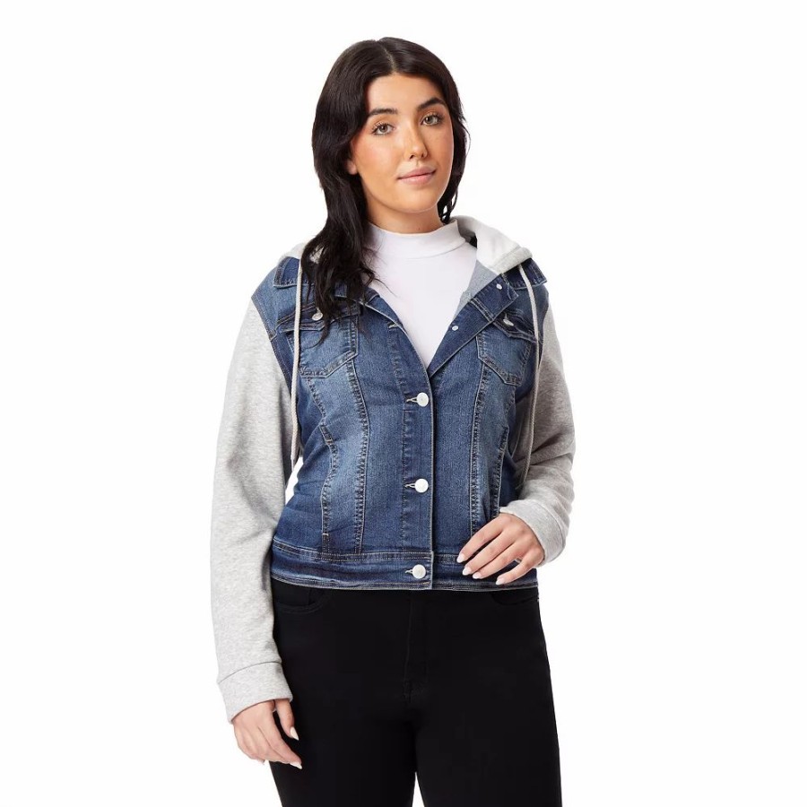 Clothing * | Juniors' Plus Size Wallflower 2Fer Dreamer Jacket