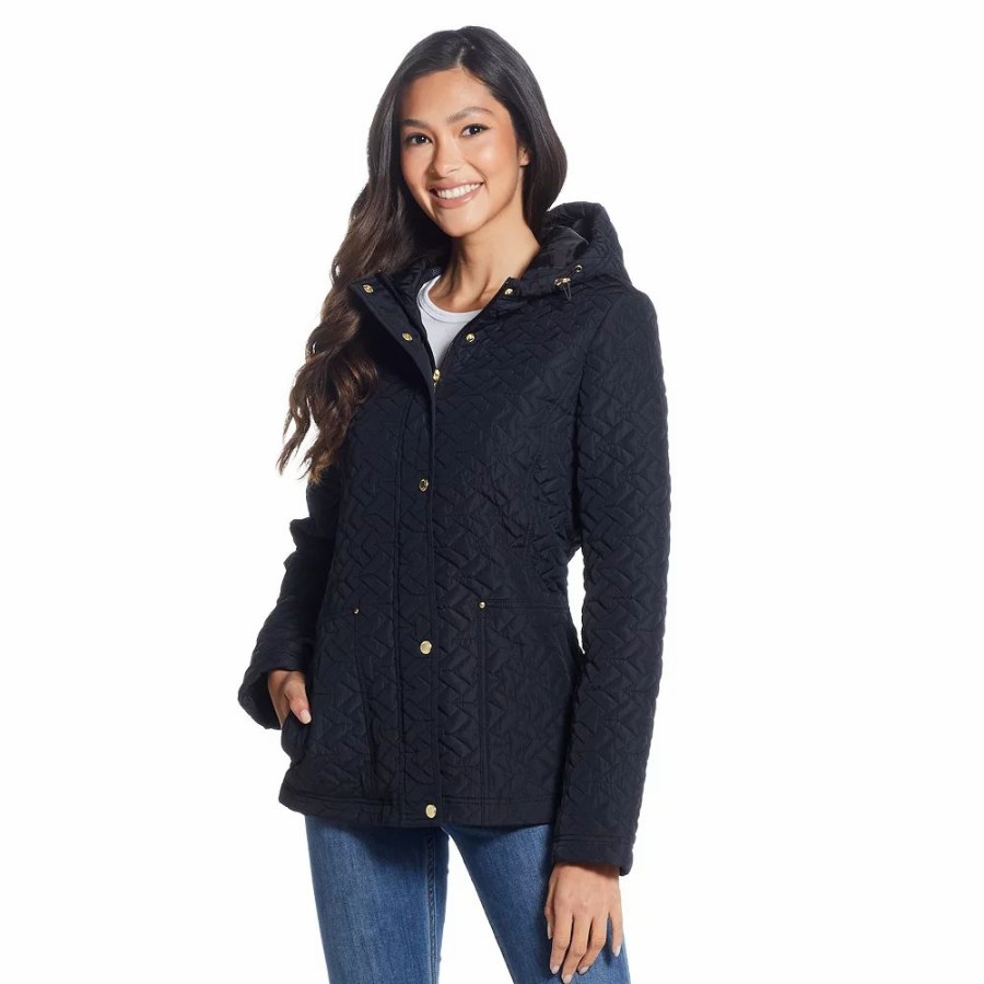 Clothing * | Women'S Weathercast Hooded Quilted Jacket