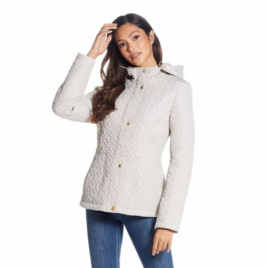 Clothing * | Women'S Weathercast Hooded Quilted Jacket