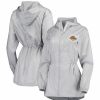 Clothing * | Women'S Columbia Gray Los Angeles Lakers Flashback Full-Zip Jacket