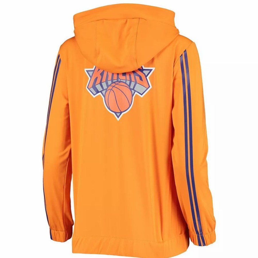 Clothing * | Women'S Qore Orange New York Knicks Everyday Team Full-Zip Jacket