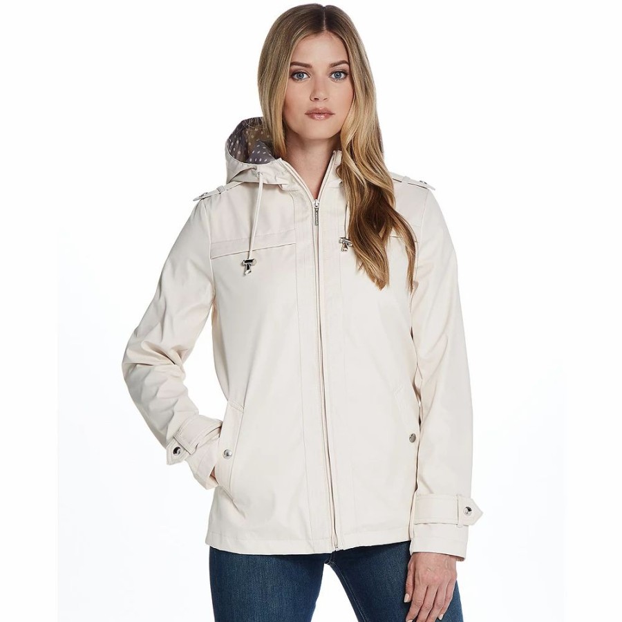 Clothing * | Women'S Weathercast Hooded Raincoat