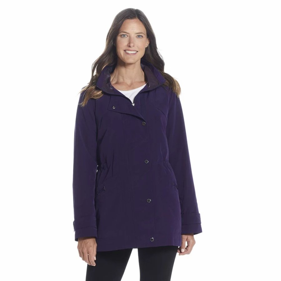 Clothing * | Women'S Gallery Hooded Lined Rain Jacket