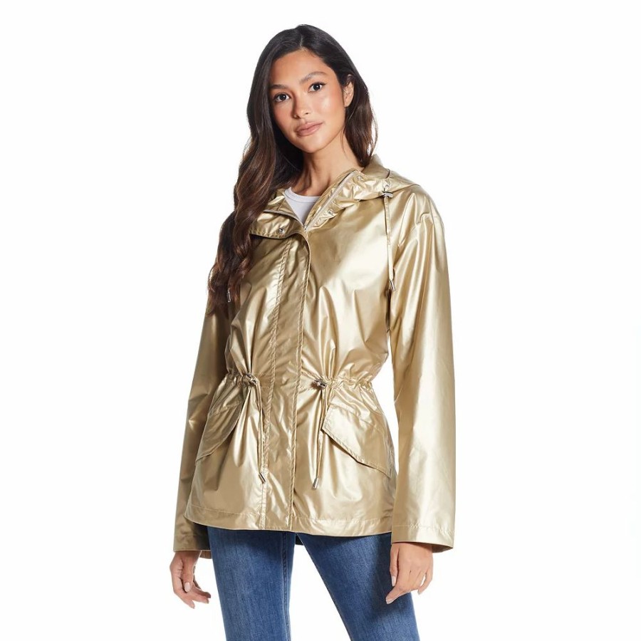 Clothing * | Women'S Weathercast Metallic Anorak Jacket