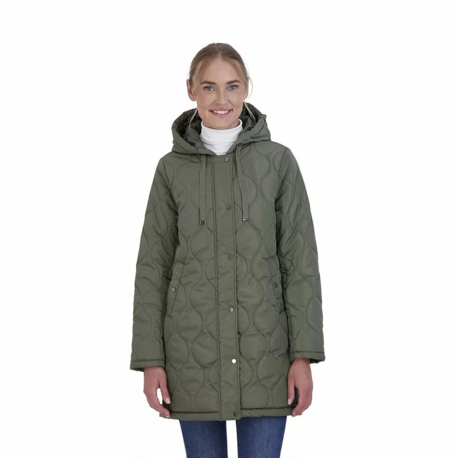 Clothing * | Women'S Sebby Collection Quilted Barn Jacket