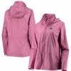 Clothing * | Women'S Cutter & Buck Pink Carolina Panthers Packable Full-Zip Weathertec Jacket